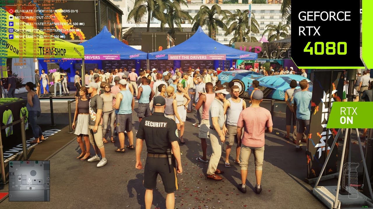 Hitman: Freelancer | RTX 4080 4K, 1440p DLSS 3 Frame Generation | Ray Tracing | i7 10700F