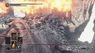 DARK SOULS 3 ancient wyvern boss fight easy kill