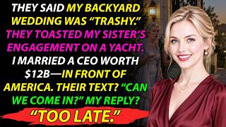 My Parents Called My Wedding Trash—Until a Helicopter Landed and I Married a $12B CEO on National TV