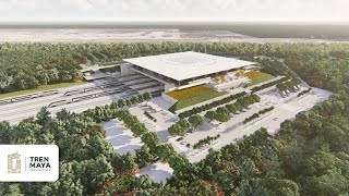 Mexicos New Tren Maya Cancun Train Station Construction Update