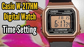 Casio Digital Watch W-217HM Time Setting | Watch Repair Channel | SolimBD