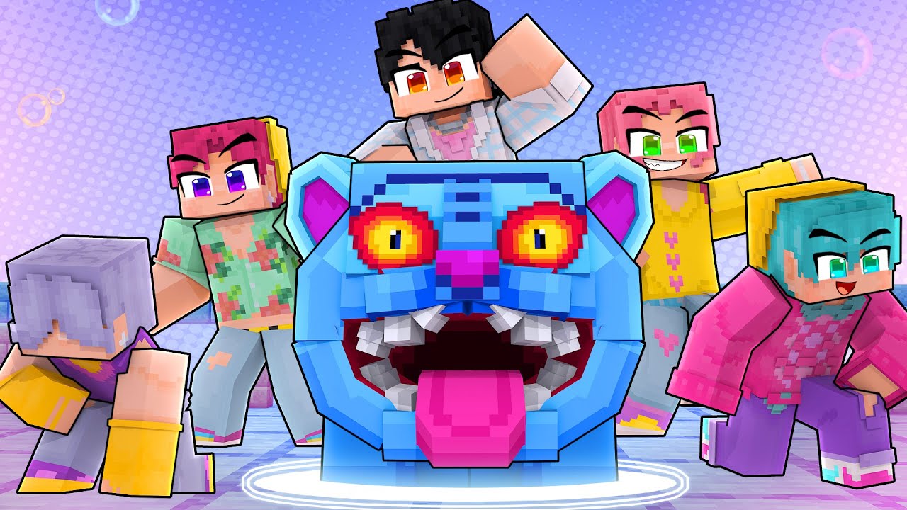 JOGANDO como um TIGRE DEMONIO dos SAJA BOYS no minecraft