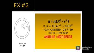 Concentric circles, Annulus formula, and Tessellations