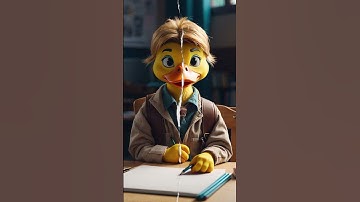 🤣 Duck at School | QuickQuaks Funny Short 🦆✏️ #Shorts