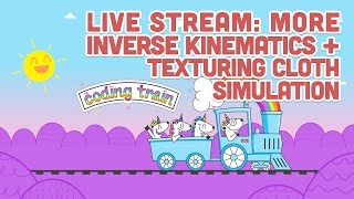 Live Stream #86: More Inverse Kinematics + Texturing Cloth Simulation Profile