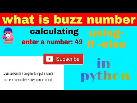 python program to check the number is buzz number or not,using if else