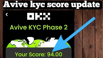 Avive Kyc score update || Avive mining app | How to check your kyc score || #avive #kyc #score