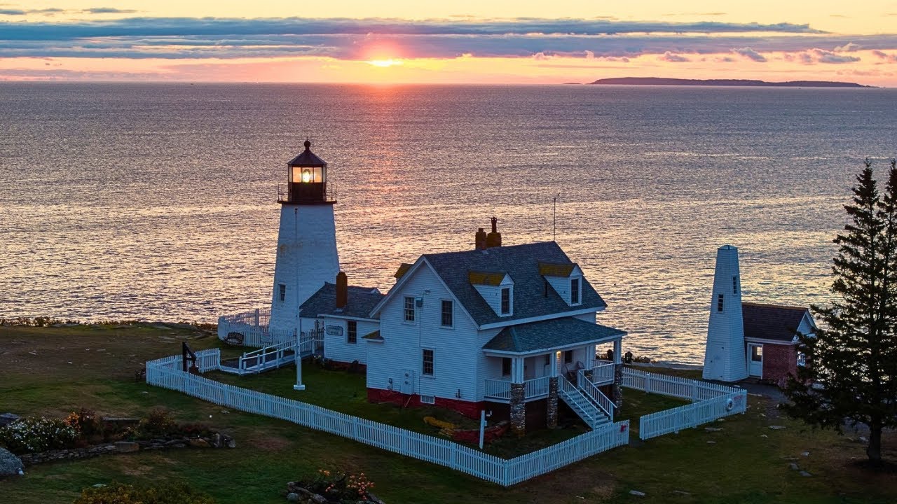 Pemaquid Point Lighthouse | Bristol, Maine | 4K Drone 