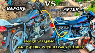 Hero Splendor Plus Modified 😈 Smoke Black Wrapping in ₹499 । Smoke warping 
