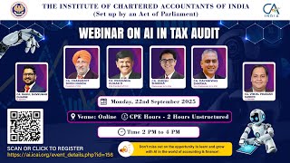 Webinar on AI in Tax Audit