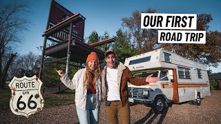 Our First RV Road Trip On ROUTE 66!  Stopping by AWESOME Roadside Attractions!