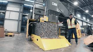 BaleWulf Two Ram Baler - Coffee Pod Demo
