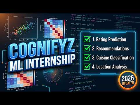 Complete Guide to the Cognifyz Machine Learning Internship