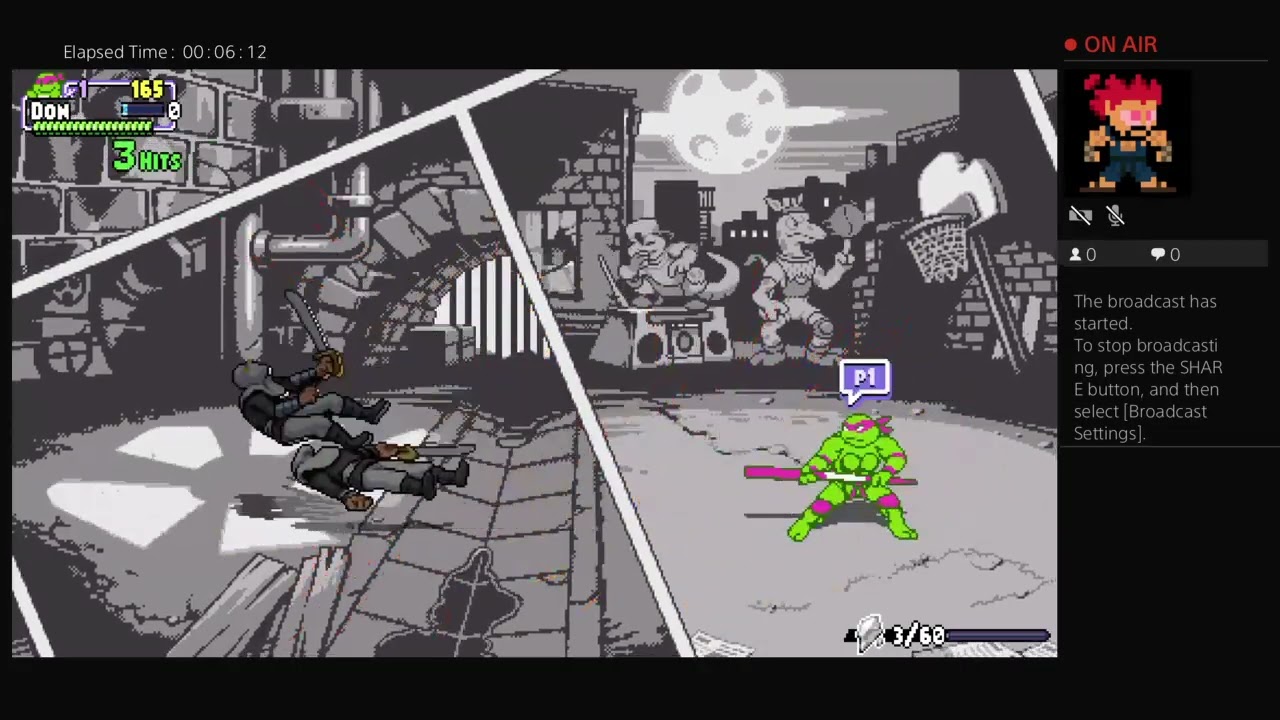 TMNT Shredder's Revenge - Donatello - Survival - 8-Bit Color - 1/2/25