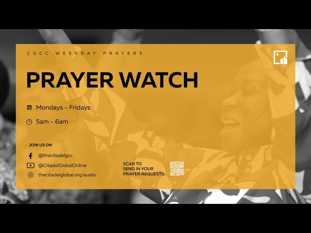 Join us for Thursday morning prayers!!! w/ Oluwafunmilayo Oyeniran