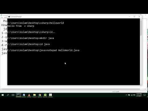 How To Write Compile And Run Java Program Using Jdk1 8 Notepad Cmd Urdu Tutorial