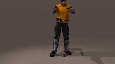 Motion capture animation test in Poser