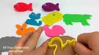 9 Color Play Doh And Farm Animals Molds Surprise Toys Pj Masks, Surprise E Full Hd