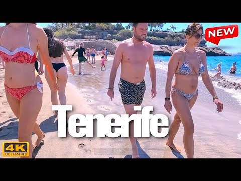Tenerife 🏖️ Beach Walk | FAÑABE Beach 🌊☀️ 4K 2026