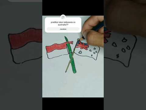 hayo tebak skor indonesia vs australia?? #indonesiavsaustralia #timnasindonesia #drawing #tutorial