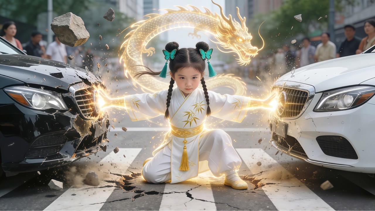 😲🚘Batang babae 5 anyos, pinigil ang dalawang luxury car,regalo 10B USD, inampon ng top billionaire👸!