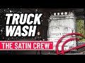 Mercedes Actros + Raceshuttle mit 2 AMGs GT63s + A45s | Wie wäscht man einen Truck? THE SATIN CREW™!