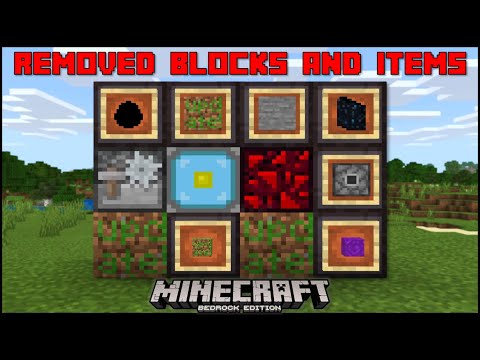 Minecraft Bedrock - Removed Secret Blocks U0026 Items (Mobile/Xbox/PS4/Windows 10/Switch)