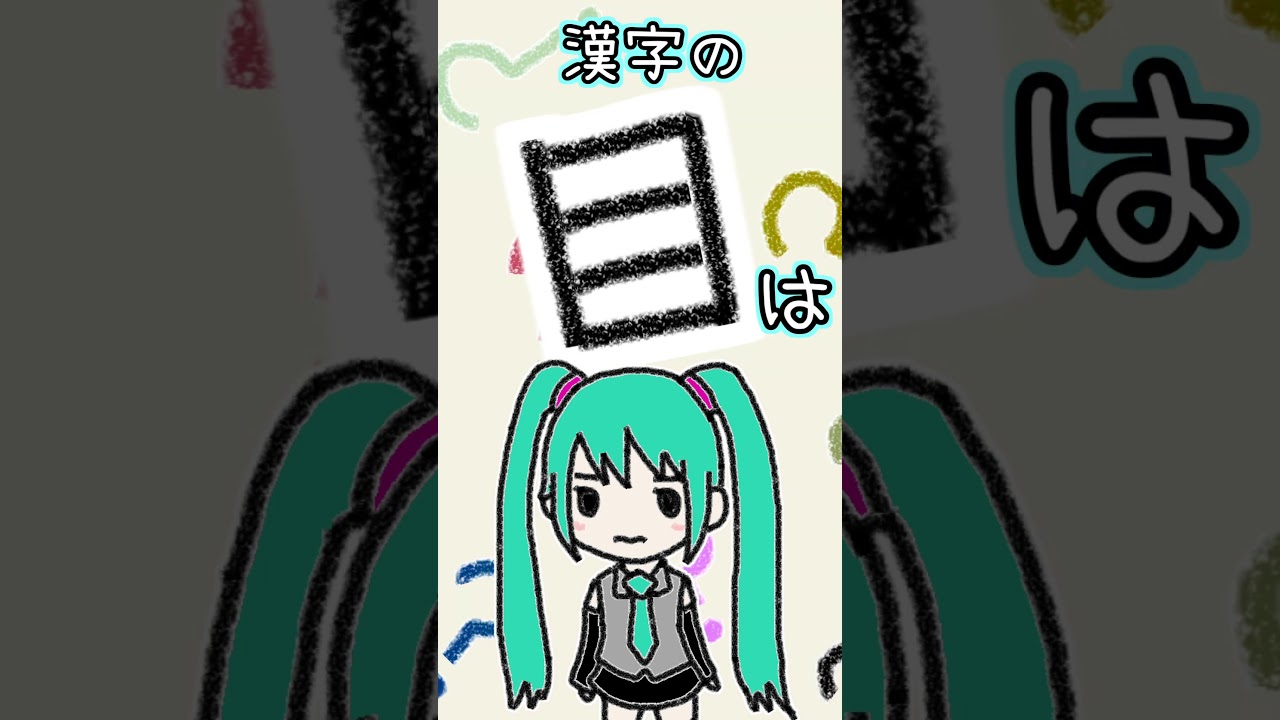漢字の「目」は何に見える?