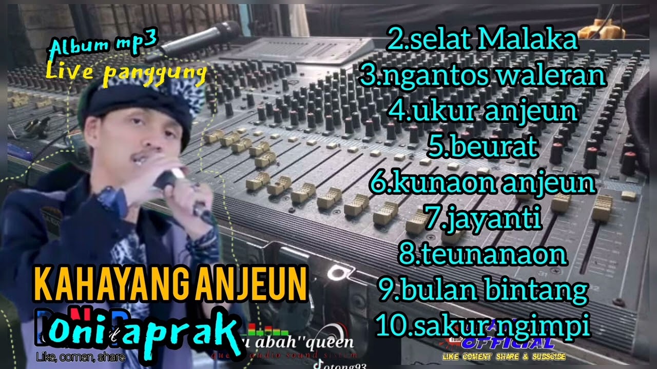 lagu mp3 live panggung full album//Oni aprak#sundabajidor