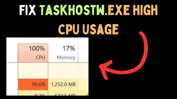 How to Fix Taskhostw.exe High CPU Usage on Windows 11