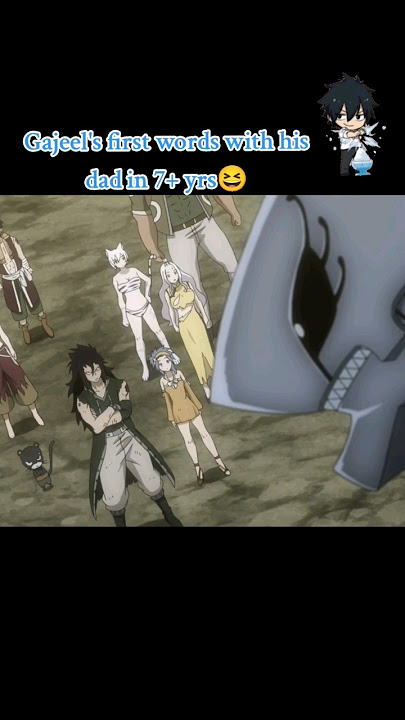 Gajeel's Dad disses him after 7 years🤣 #fairytail #anime