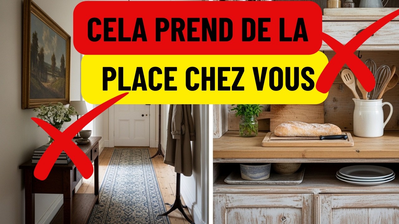 🚨 13 CHOSES QUI VOLENT VOTRE ESPACE (ET FONT PARAÎTRE VOTRE MAISON PLUS PETITE)