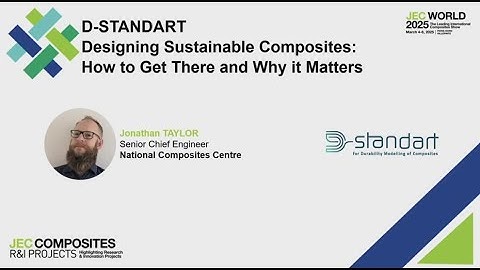 D-STANDART at JEC World 2025 | Talk#2  Designing Sustainable Composites