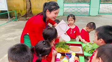 Tiết dạy hội giảng Chơi với lá cây độ tuổi 4-5 tuổi