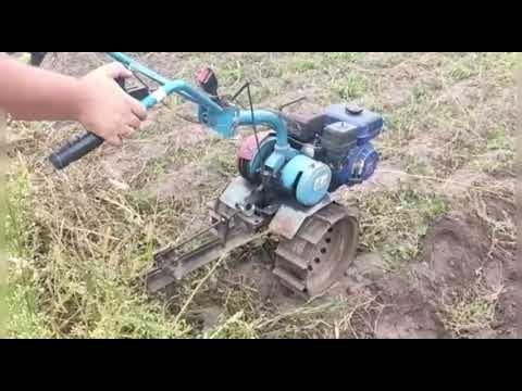 Картофелекопалка к мотоблоку и копка картофеля - YouTube