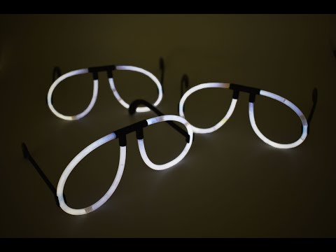 White Glow Stick Glasses Retail Packs by DirectGlow