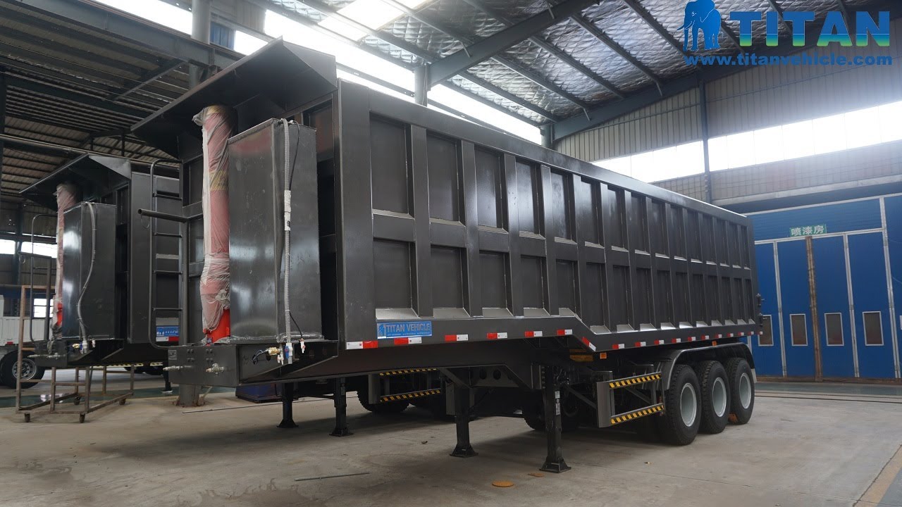 What is dump trailer? China Factory 3/4 axles dump trailer 30-40 cbm semi tipper trailer for sale