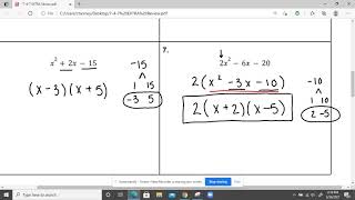 7-4-7 Review (Alg 1)