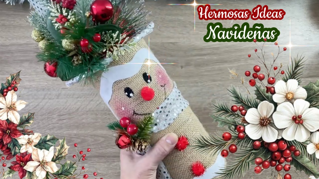 ✨ 4 Lindas IDEAS NAVIDEÑAS 🎄 Manualidades con Reciclaje / Te van a encantar