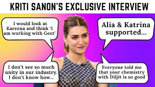 Kriti Sanon SHARES fun stories while shooting with Kareena, Tabu for 'Crew' & chemistry with Diljit