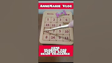 ASMR ✓ HUARONG DAO ✓ SLIDING PUZZLE #asmr #brainteasers #trending #viralvideo #puzzle #puzzlegame