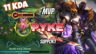 Wild Rift Pyke Support MVP Carry! Build/Runes | ADC FLAMED ME !? | Patch 5.0C Gameplay | EU High Elo