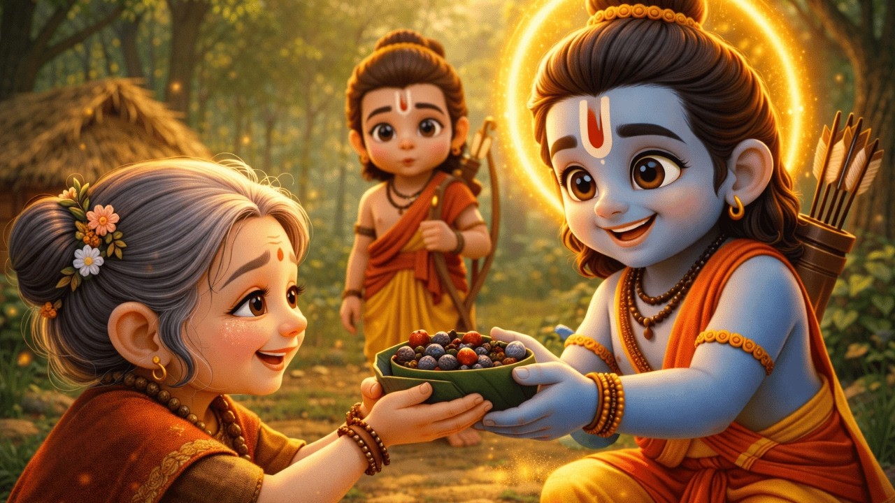 कौन है श्रीराम का सबसे प्रिय भक्त? | शबरी और नवधा भक्ति | #shreeram #bhakti #animated 