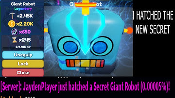 I hatched the Giant Robot secret - Mining Simulator 2
