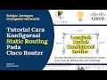 Konfigurasi Static Routing di Cisco Packet Tracer CLI, Belajar Jaringan Komputer Dasar dengan Cisco