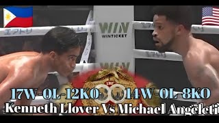 Controversy Fight Kenneth Llover (Philippines) vs Michael Angeleti (USA) Bantamweight Eliminator 