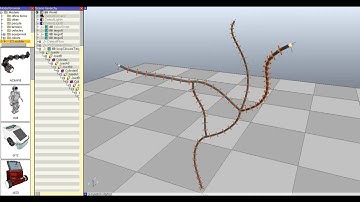 Robot Simulator: Inverse Kinematics of 144 DoF Manipulator in V-REP