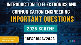 1BESC104C Introduction to Electronics and Communication Engineering Important Questions | 1BESC204C screenshot 1