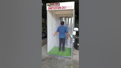 Most advanced Sanitization Tunnel with Automatic disinfectant liquid sprey Chamber and Ozon Chamber