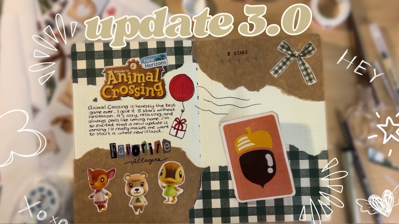 Animal Crossing 3.0 Is Almost Here 🎀✨ I ASMR Journal with me